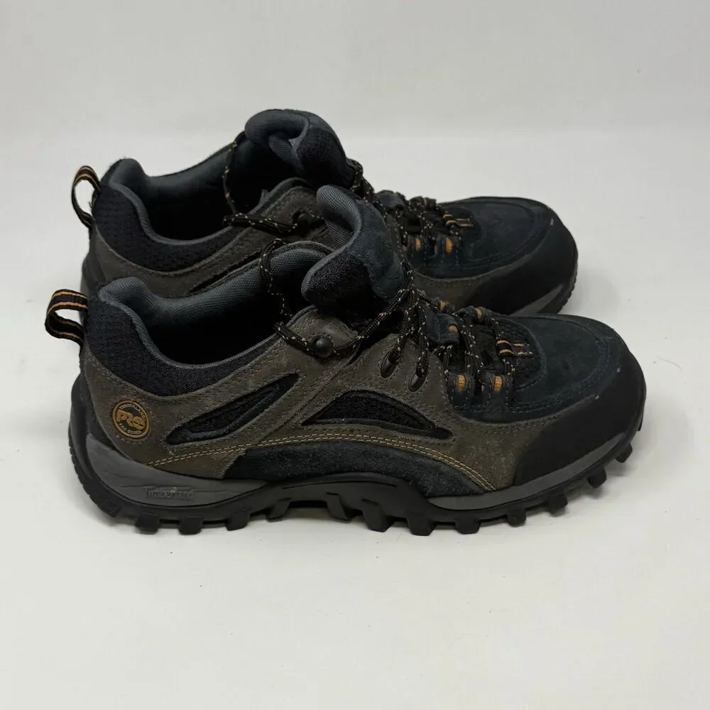 Timberland Pro Mudsill Steel Toe Work Shoes Mens 7.5 Blue Gray Suede Lace Up